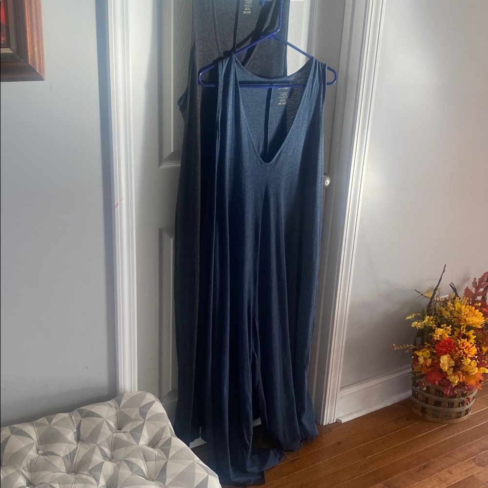 NATURAL LIFE Blue and Gray rompers - Picture 2 of 6